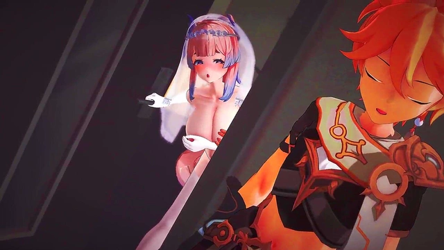 Kokomi from Genshin Impact Gets Animated for Hot Hentai Action