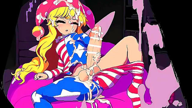 USA Girl Gives Mind-Blowing Handjob With Big Dick Hentai Action