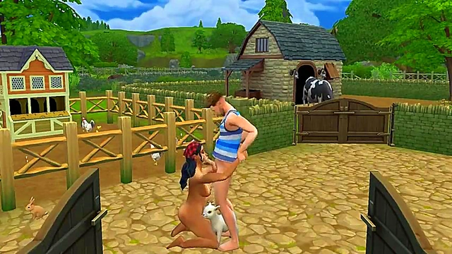 Farm Goddess Rides Cock Hard In Delicious 3D Hentai Action