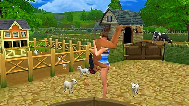 Farm Goddess Rides Cock Hard In Delicious 3D Hentai Action