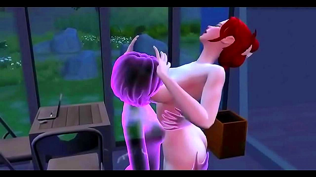 Ghostly Yuri Encounter – 3D Hentai Girl Satisfies Desire Again