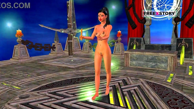 Indian Teen Shows Sexy Poses in Animated 3D Cartoon Sex Session