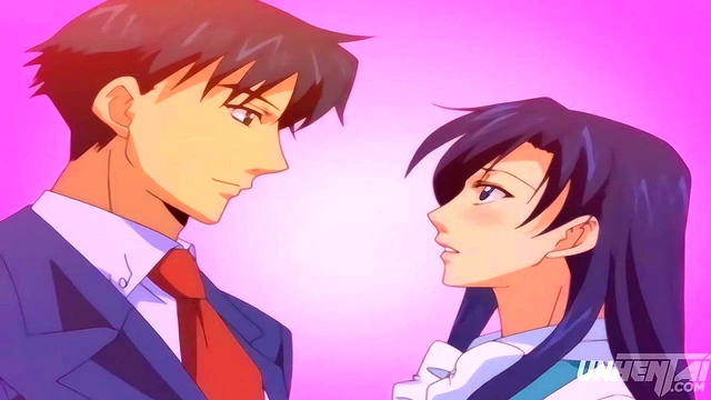 Hot Anime MILF Secretary Caught By Boss For Naughty Office Sex Fantasies