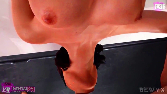 FemShep Deepthroats Commander Shepard for Intense VR Hentai Blowjob Experience