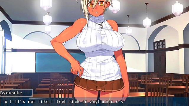 Busty Kanobitch Gets Fucked Doggy Style in Steamy Visual Novel Scene