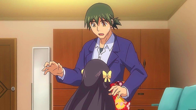 Big-Titted Anime Wife Sucks Dick Hard For Sensei Satisfaction