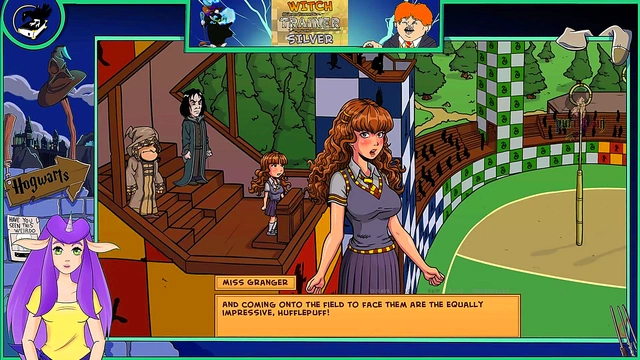 Sexy Anime Witch Trains Her Hot Brunette Body In Steamy Hentai Action