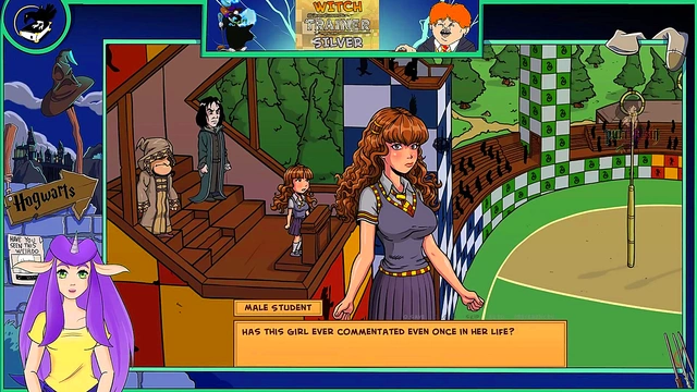 Sexy Anime Witch Trains Her Hot Brunette Body In Steamy Hentai Action