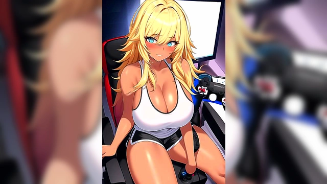 Big-Busted Anime Girls Show Off Their Curves in Sexy AI Art Compilation