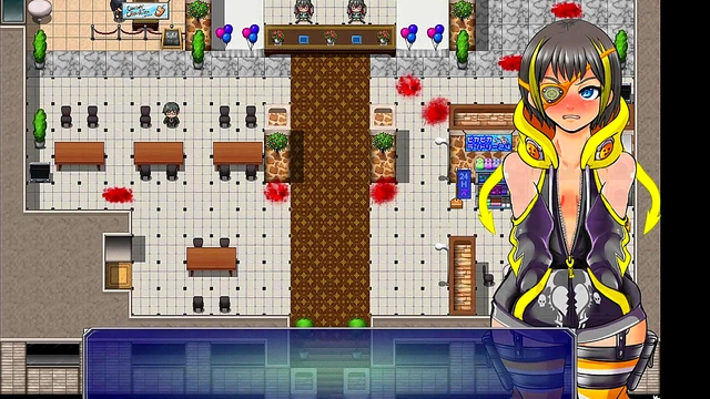 Busty Anime Goddess Sucks Dick & Gets Facial In Sneaky Disorder Game Scene