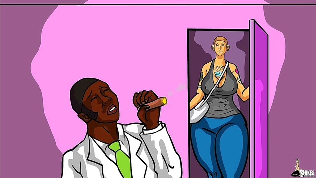 Busty Anime Stripper Fucks Lawyer For Free Legal Services