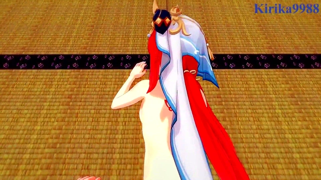 Shenhe and Nilou Enjoy Intense 3D Hentai Sex With Big Boobs&Cumshot Creampie