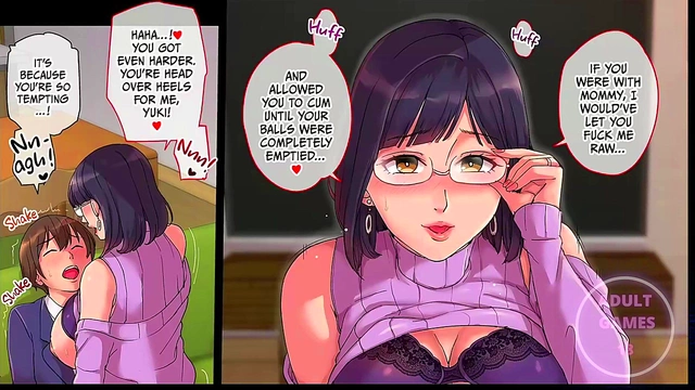Busty Anime Mama Seduces Me for Naughty Sex Play