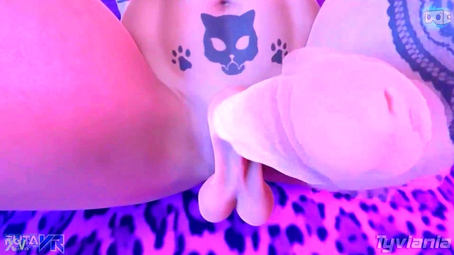 Big-Titted Judy Teases With Tattoos & Futanari Dick In 3D VR Anime Fantasy