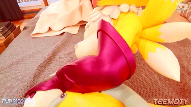 Furry Renamon Fucks Big Dick Futanari In POV VRAdventure