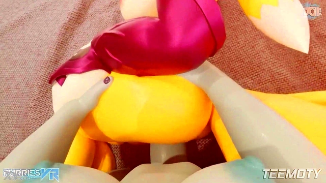 Furry Renamon Fucks Big Dick Futanari In POV VRAdventure