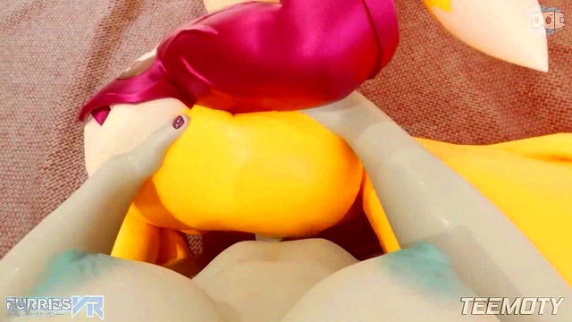 Furry Renamon Fucks Big Dick Futanari In POV VRAdventure