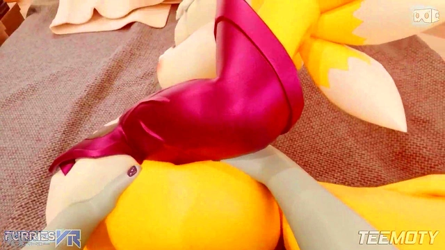 Furry Renamon Fucks Big Dick Futanari In POV VRAdventure