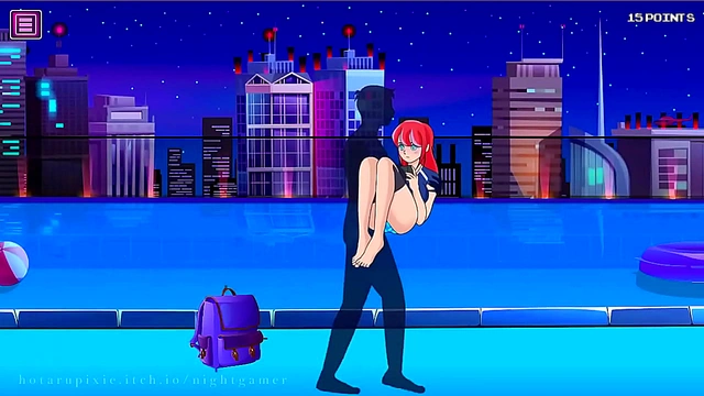 Cute Anime Babe Seduces in Short Sleeve Rashguard for Erotic Fun