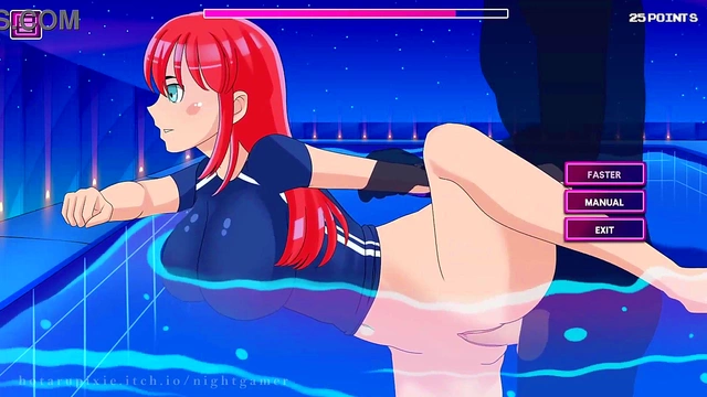 Cute Anime Babe Seduces in Short Sleeve Rashguard for Erotic Fun