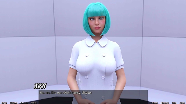 Hot Busty Doctor Treats Patient With Blowjob And Giant Tits Creampie In Space Game
