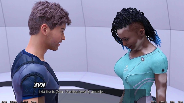 Hot Busty Doctor Treats Patient With Blowjob And Giant Tits Creampie In Space Game
