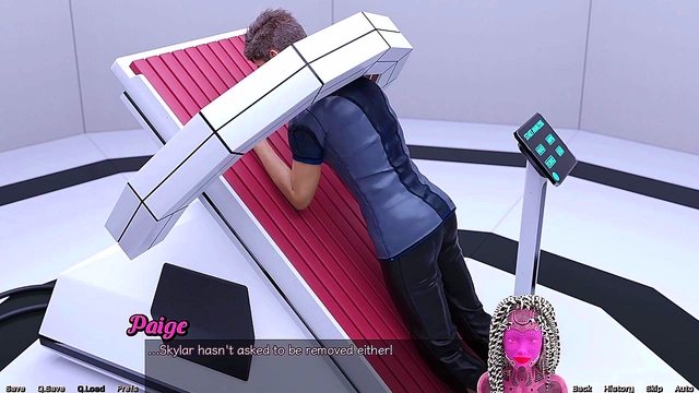 Hot Busty Doctor Treats Patient With Blowjob And Giant Tits Creampie In Space Game
