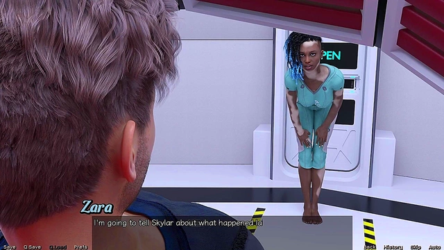 Hot Busty Doctor Treats Patient With Blowjob And Giant Tits Creampie In Space Game