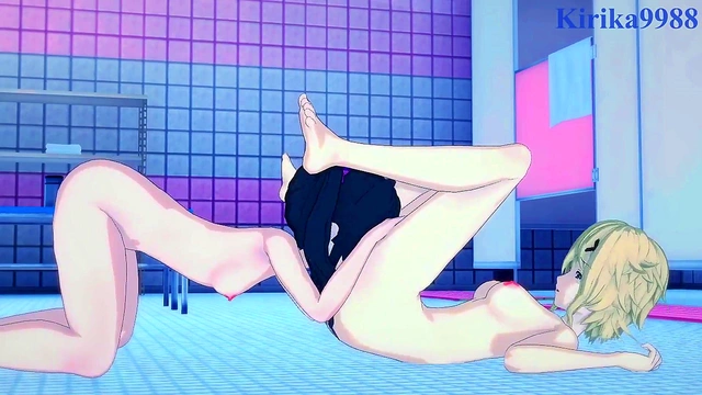 Symphogear Teens Shirabe & Kirika Engage in Intense Lesbian Ecstasy