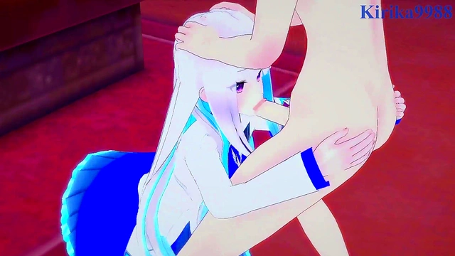 Nijisanji VTubers Lize Helesta & Salome Enjoy Intense 3D Hentai Sex With Big Boobs Creampie