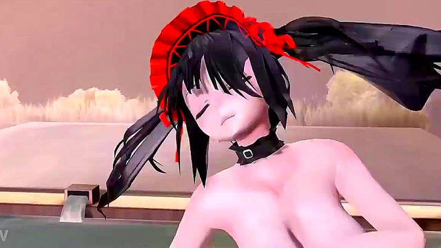 Kurumi Tokisaki Shows Off Big Tits in Sexy R18 Hentai Scene