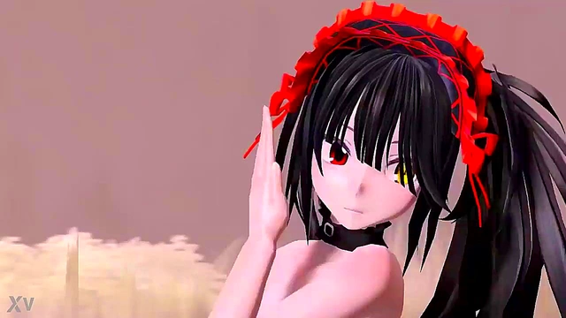 Kurumi Tokisaki Shows Off Big Tits in Sexy R18 Hentai Scene