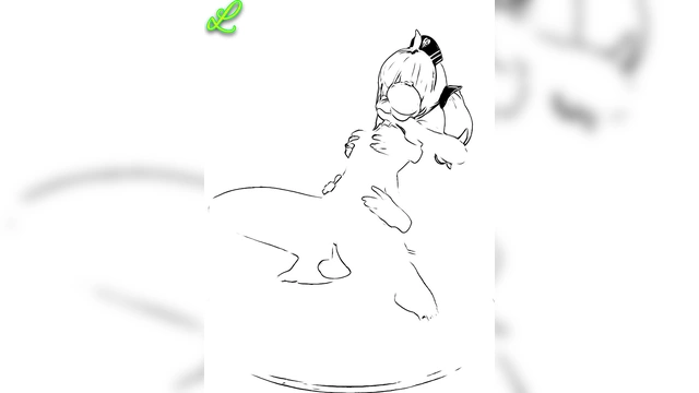 Nina's Anime Figure Comes Alive for Hot Hentai Action Scene