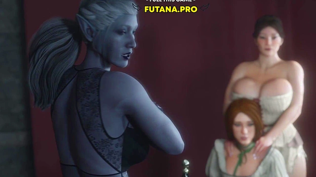 Busty 3D Milf Gets Double Penetration From Futanari Guests In HOT Anime Threesome