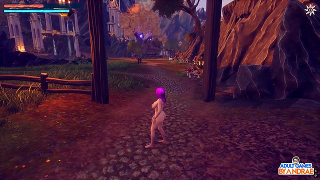 Fern's Busty 3D Anime Blowjob Outdoors Ends With Huge CumshotCreampie