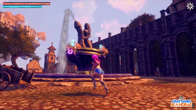 Fern's Busty 3D Anime Blowjob Outdoors Ends With Huge CumshotCreampie