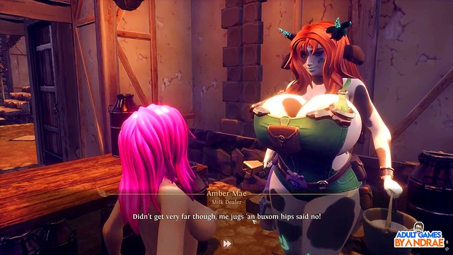 Fern's Busty 3D Anime Blowjob Outdoors Ends With Huge CumshotCreampie