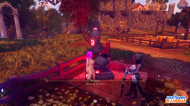 Fern's Busty 3D Anime Blowjob Outdoors Ends With Huge CumshotCreampie