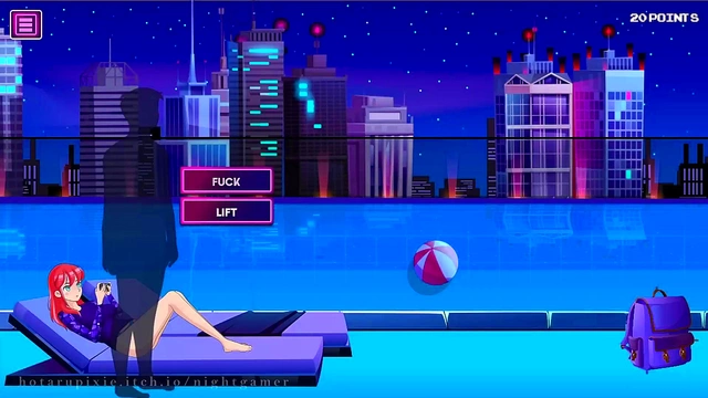 Cute Anime Babe Wears Long Sleeve Rashguard for Erotic Nightgaming Fun