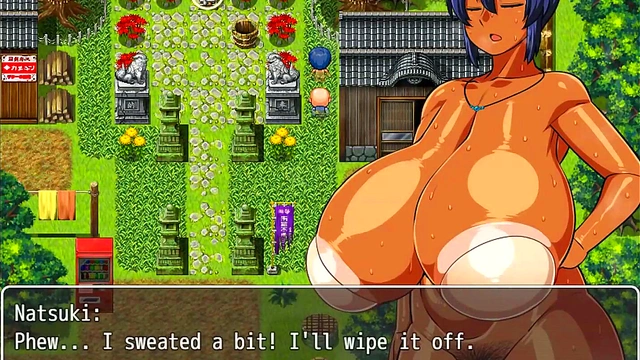 Village Chief Masturbates While Busty Tanned Girl Natsuki Changes Publicly