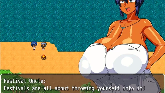 Village Chief Masturbates While Busty Tanned Girl Natsuki Changes Publicly