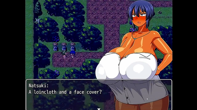 Tanned Busty Natsuki Teases in Sexy Outfit for Striptease Fantasy