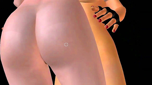 Lesbian Anime Girls Rub Pussy & Fuck From Behind In Hot 3D Action