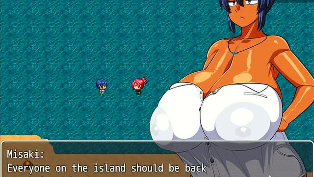 Tanned Busty Natsuki Defeats Lord Impregnaria for Happy Ending Hentai Orgasm