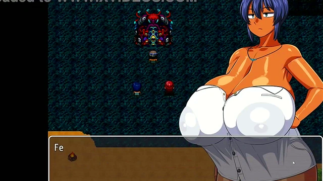 Tanned Busty Natsuki Defeats Lord Impregnaria for Happy Ending Hentai Orgasm