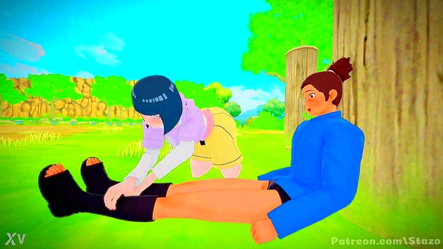 Hinata’s Big Tits Handjob Turns Naruto Green With Envy In Steamy Anime Scene