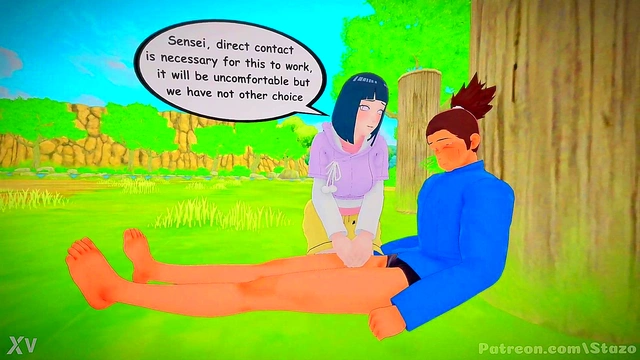 Hinata’s Big Tits Handjob Turns Naruto Green With Envy In Steamy Anime Scene