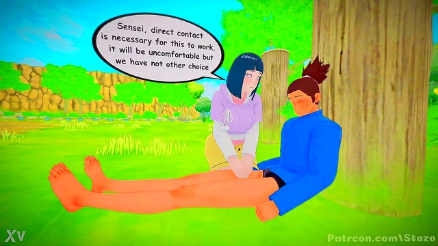 Hinata’s Big Tits Handjob Turns Naruto Green With Envy In Steamy Anime Scene