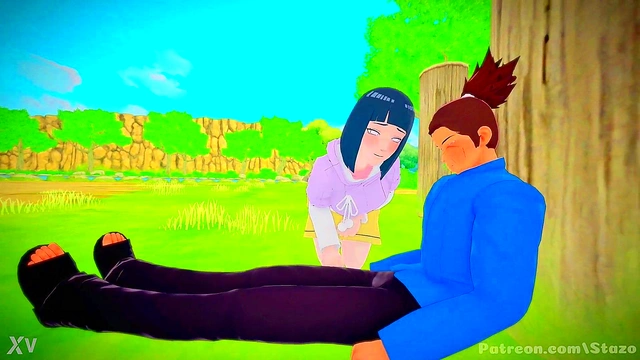 Hinata’s Big Tits Handjob Turns Naruto Green With Envy In Steamy Anime Scene