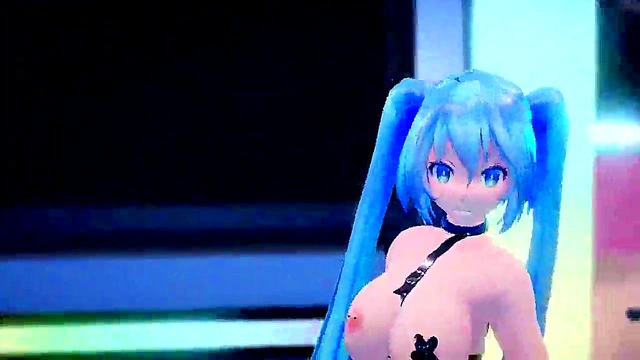 Hatsune Miku Takes Big Tits Action in 3D MMD Fantasy